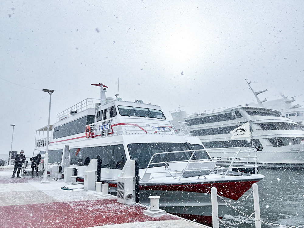 冬、ここだけの絶景あり！【期間限定】びわ湖縦走 「雪見船 クルーズ」で他にない非日常体験を。長浜盆梅…